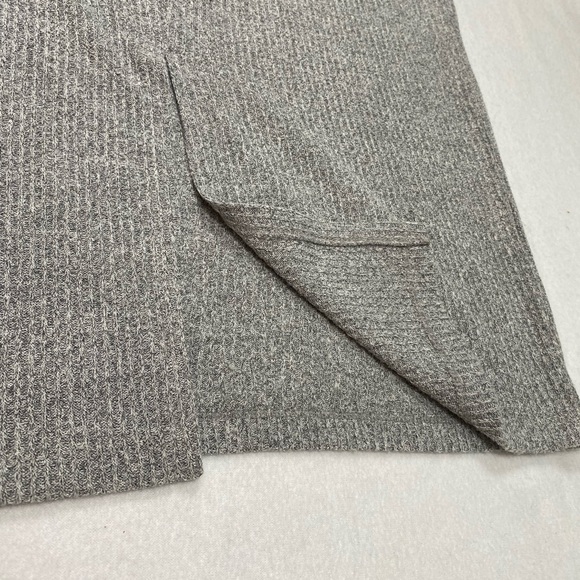 GAP Grey Ribbed Knit Below Knee Length Pull On Skirt Size S #1445 - Picture 3 of 10